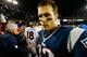 FOXBORO, MA - OCTOBER 07: Tom Brady #12 of the New England Patriots and Peyton Manning #18 of the Denver Broncos greet each other at midfield following the game on October 7, 2012 at Gillette Stadium in Foxboro, Massachusetts. (Photo by Jared Wickerham/Getty Images)
