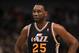 DALLAS, TX - FEBRUARY 23: Forward Al Jefferson #25 of the Utah Jazz at American Airlines Center on February 23, 2011 in Dallas, Texas. NOTE TO USER: User expressly acknowledges and agrees that, by downloading and or using this photograph, User is consenting to the terms and conditions of the Getty Images License Agreement. (Photo by Ronald Martinez/Getty Images)