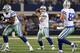 ARLINGTON, TX - OCTOBER 01: Tony Romo #9 of the Dallas Cowboys at Cowboys Stadium on October 1, 2012 in Arlington, Texas. (Photo by Ronald Martinez/Getty Images)