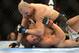 May 26, 2012; Las Vegas, NV, USA; Kyle Kingsbury (top) fights with Glover Teixeira (bottom) during UFC 146 at the MGM Grand Garden event center. Mandatory Credit: Ron Chenoy-US PRESSWIRE