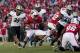Nov 05, 2011; Madison, WI, USA; Wisconsin Badgers running back James White (20) rushes with the football during the game against the Purdue Boilermakers at Camp Randall Stadium. Wisconsin defeated Purdue 62-17. Mandatory Credit: Jeff Hanisch-US PRESSWIRE