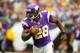 MINNEAPOLIS, MN - SEPTEMBER 23: Adrian Peterson #28 of the Minnesota Vikings runs the ball in the fourth quarter against the San Francisco 49ers at the Hubert H. Humphrey Metrodome on September 23, 2012 in Minneapolis, Minnesota. (Photo by Adam Bettcher/Getty Images)