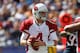 Sep 16, 2012; Foxboro, Massachusetts, USA; Arizona Cardinals quarterback Kevin Kolb (4) prepares to make a pass during the first quarter against the New England Patriots at Gillette Stadium. Mandatory Credit: Greg M. Cooper-US PRESSWIRE
