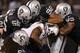OAKLAND, CA - SEPTEMBER 10: Antonio Gates #85 of the San Diego Chargers is tackled by the Oakland Raiders defense during their season opener at Oakland-Alameda County Coliseum on September 10, 2012 in Oakland, California. (Photo by Ezra Shaw/Getty Images)