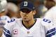 ARLINGTON, TX - OCTOBER 01: Tony Romo #9 of the Dallas Cowboys walks on the sidelines during a 34-18 loss against the Chicago Bears at Cowboys Stadium on October 1, 2012 in Arlington, Texas. (Photo by Ronald Martinez/Getty Images)