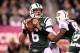 EAST RUTHERFORD, NJ - OCTOBER 08: Mark Sanchez #6 of the New York Jets looks to pass against the Houston Texans at MetLife Stadium on October 8, 2012 in East Rutherford, New Jersey. The Texans won 23-17. (Photo by Alex Trautwig/Getty Images)