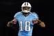 NASHVILLE, TN - OCTOBER 11: Wide receiver Kenny Britt #18 of the Tennessee Titans takes the field for play against the Pittsburgh Steelers in a Thursday Night Football game October 11, 2012 at LP Field in Nashville, Tennessee. (Photo by Al Messerschmidt/Getty Images)