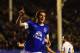 LIVERPOOL, ENGLAND - SEPTEMBER 17: Everton player Leighton Baines celebrates the first goal during the Premier League match between Everton and Newcastle United at Goodison Park on September 17, 2012 in Liverpool, England. (Photo by Stu Forster/Getty Images)