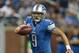 DETROIT, MI - SEPTEMBER 30: Matthew Stafford #9 of the Detroit Lions runs for a first down during the first quarter of the game against the Minnesota Vikings at Ford Field on September 30, 2012 in Detroit, Michigan. The Vikings defeated the Lions 20-13. (Photo by Leon Halip/Getty Images)