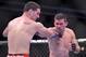 Jan 28, 2012; Chicago, IL, USA; UFC fighter Demian Maia (right) fights against Chris Weidman during UFC on Fox 2 at the United Center. Weidman defeats Maia. Mandatory Credit: Mike Dinovo-US PRESSWIRE