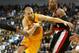 ONTARIO, CA - OCTOBER 10: Steve Blake #5 of the Los Angeles Lakers carries the ball past Damian Lillard #0 of the Portland Trail Blazers at Citizens Business Bank Arena on October 10, 2012 in Ontario, California. NOTE TO USER: User expressly acknowledges and agrees that, by downloading and or using this photograph, User is consenting to the terms and conditions of the Getty Images License Agreement. (Photo by Stephen Dunn/Getty Images)