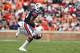 AUBURN, AL - OCTOBER 6: Onterio McCalebb #23 of the Auburn Tigers drops a wide open pass against the Arkansas Razorbacks at Jordan-Hare Stadium on October 6, 2012 in Auburn, Alabama. The Razorbacks defeated the Tigers 24-7. (Photo by Wesley Hitt/Getty Images)