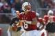 PALO ALTO, CA - OCTOBER 06: Quarterback Josh Nunes #6 of the Stanford Cardinal passes against the Arizona Wildcats during the fourth quarter at Stanford Stadium on October 6, 2012 in Palo Alto, California. The Stanford Cardinal defeated the Arizona Wildcats 54-48 in overtime.(Photo by Jason O. Watson/Getty Images)