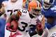 EAST RUTHERFORD, NJ - OCTOBER 07: Running back Trent Richardson #33 of the Cleveland Browns carries the ball against the New York Giants at MetLife Stadium on October 7, 2012 in East Rutherford, New Jersey. (Photo by Alex Trautwig/Getty Images)