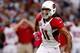 ST LOUIS, MO - OCTOBER 04: Larry Fitzgerald #11 of the Arizona Cardinals drops a pass during the game against the St. Louis Rams at Edward Jones Dome on October 4, 2012 in St Louis, Missouri. (Photo by Jamie Squire/Getty Images)