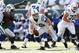 EAST RUTHERFORD, NJ - OCTOBER 14: Andrew Luck #12 of the Indianapolis Colts runs with the ball against the New York Jets at MetLife Stadium on October 14, 2012 in East Rutherford, New Jersey. (Photo by Nick Laham/Getty Images)