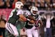 EAST RUTHERFORD, NJ - OCTOBER 08: Tim Tebow #15 of the New York Jets fakes a handoff to Bilal Powell #29 against the Houston Texans at MetLife Stadium on October 8, 2012 in East Rutherford, New Jersey. (Photo by Alex Trautwig/Getty Images)