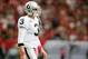 ATLANTA, GA - OCTOBER 14: Carson Palmer #3 of the Oakland Raiders walks off the field during a timeout against the Atlanta Falcons at Georgia Dome on October 14, 2012 in Atlanta, Georgia. (Photo by Kevin C. Cox/Getty Images)