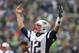 SEATTLE, WA - OCTOBER 14: Quarterback Tom Brady #12 of the New England Patriots celebrates after throwing a touchdown pass in the first half against the Seattle Seahawks at CenturyLink Field on againstOctober 14, 2012 in Seattle, Washington. (Photo by Otto Greule Jr/Getty Images)