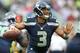 SEATTLE, WA - SEPTEMBER 24: Russell Wilson #3, quarter back of the Seattle Seahawks against the Green Bay Packers at CenturyLink Field on September 24, 2012 in Seattle, Washington. (Photo by Kevin Casey/Getty Images)