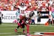 TAMPA, FL - OCTOBER 14: Receiver Vincent Jackson #83 of the Tampa Bay Buccaneers scores a touchdown against the Kansas City Chiefs during the game at Raymond James Stadium on October 14, 2012 in Tampa, Florida. (Photo by J. Meric/Getty Images)