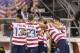 September11, 2012; Columbus, OH, USA; USA celebrates a goal by forward Herculez Gomez (9) against Jamaica during a World Cup qualifying match at Columbus Crew Stadium. USA won the game 1-0. Mandatory Credit: Greg Bartram-US PRESSWIRE