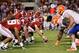 TUSCALOOSA, AL - OCTOBER 02: The offense of the Alabama Crimson Tide against the defense of the Florida Gators at Bryant-Denny Stadium on October 2, 2010 in Tuscaloosa, Alabama. (Photo by Kevin C. Cox/Getty Images)