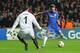 Juan Mata beats FC Nordsjælland goalkeeper Jesper Hansen in Chelsea's 4-0 romp over the Wild Tigers in UEFA Champions League group stage play in Denmark on October 2.