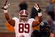 COLUMBIA, MO - OCTOBER 13: Tight end Michael Williams #89 of the Alabama Crimson Tide celebrates as Alabama scores a touchdwon during the game against the Missouri Tigers at Faurot Field/Memorial Stadium on October 13, 2012 in Columbia, Missouri. (Photo by Jamie Squire/Getty Images)