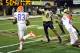 NASHVILLE, TN - OCTOBER 13: Jordan Matthews #87 of the Vanderbilt Commodores reaches for Solomon Patton #83 of the Florida Gators at Vanderbilt Stadium on October 13, 2012 in Nashville, Tennessee. (Photo by Frederick Breedon/Getty Images)