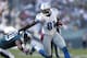 PHILADELPHIA, PA - OCTOBER 14: Calvin Johnson #81 of the Detroit Lions runs after catching a pass against Nate Allen #29 of the Philadelphia Eagles during the game at Lincoln Financial Field on October 14, 2012 in Philadelphia, Pennsylvania. The Lions won 26-23 in overtime. (Photo by Joe Robbins/Getty Images)