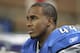DETROIT - OCTOBER 16: Jahvid Best #44 of the Detroit Lions watches the action from the bench during the NFL game against the San Francisco 49ers at Ford Field on October 16, 2011 in Detroit, Michigan. The 49ers defeated the Lions 25-19. (Photo by Leon Halip/Getty Images)
