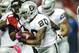 Darren McFadden continues to struggle with the blocking scheme.
