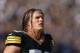 GREEN BAY, WI - SEPTEMBER 30: Outside linebacker Clay Matthews #52 of the Green Bay Packers looks on prior to the start of the game against the New Orleans Saints at Lambeau Field on September 30, 2012 in Green Bay, Wisconsin. (Photo by Jeff Gross/Getty Images)