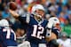 FOXBORO, MA - OCTOBER 07: Tom Brady #12 of the New England Patriots throws a pass against the Denver Broncos during the game on October 7, 2012 at Gillette Stadium in Foxboro, Massachusetts. (Photo by Jared Wickerham/Getty Images)