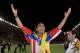 MONACO - AUGUST 31: Falcao of Atletico Madrid celebrates following the UEFA Super Cup match between Chelsea and Atletico Madrid at Louis II Stadium on August 31, 2012 in Monaco, Monaco. (Photo by Chris Brunskill/Getty Images)