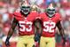 NaVorro Bowman and Patrick Willis on the field in Week 6