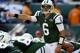 EAST RUTHERFORD, NJ - OCTOBER 14: Mark Sanchez #6 of the New York Jets gestures against the Indianapolis Colts at MetLife Stadium on October 14, 2012 in East Rutherford, New Jersey. (Photo by Nick Laham/Getty Images)
