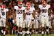 COLUMBIA, SC - OCTOBER 06: Jordan Jenkins #59, Christian Robinson #45 and Kwame Geathers #99 and the rest of the Georgia Bulldogs defense walk back on the field to face the South Carolina Gamecocks offense at Williams-Brice Stadium on October 6, 2012 in Columbia, South Carolina. (Photo by Kevin C. Cox/Getty Images)