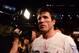Jul. 7, 2012; Las Vegas, NV, USA; UFC fighter Chael Sonnen reacts after losing to Anderson Silva (not pictured) during a middleweight bout in UFC 148 at the MGM Grand Garden Arena. Mandatory Credit: Mark J. Rebilas-US PRESSWIRE