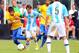 EAST RUTHERFORD, NJ - JUNE 9: Neymar #11 of Brazil battles Lionel Messi #10 of Argentina during the first half of an international friendly soccer match on June 9, 2012 at MetLife Stadium in East Rutherford, New Jersey. (Photo by Rich Schultz/Getty Images)