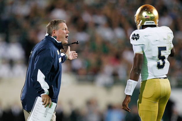 Notebook: Notre Dame's Kelly Explains Quarterback Plan