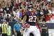 Oct 14, 2012; Houston, TX, USA; Houston Texans running back Arian Foster (23) celebrates a touchdown run against the Green Bay Packers in the second quarter at Reliant Stadium. Mandatory Credit: Brett Davis-US PRESSWIRE