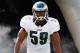 PHILADELPHIA, PA - SEPTEMBER 16: Linebacker DeMeco Ryans #59 of the Philadelphia Eagles is introduced before the start of the Eagles game against the Baltimore Ravens at Lincoln Financial Field on September 16, 2012 in Philadelphia, Pennsylvania. (Photo by Rob Carr/Getty Images)