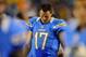 October 15, 2012; San Diego, CA, USA; San Diego Chargers quarterback Philip Rivers (17) hangs his head on the sidelines after throwing an interception that was returned for a touchdown during the fourth quarter against the Denver Broncos at Qualcomm Stadium. The Broncos won 35-24. Mandatory Credit: Christopher Hanewinckel-US PRESSWIRE