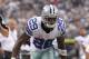 Sep 23, 2012; Arlington, TX, USA; Dallas Cowboys running back DeMarco Murray (29) runs with the ball against the Tampa Bay Buccaneers at Cowboys Stadium. Mandatory Credit: Matthew Emmons-US PRESSWIRE