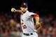 WASHINGTON, DC - OCTOBER 12: Starting pitcher Adam Wainwright #50 of the St. Louis Cardinals pitches in the first inning against the Washington Nationals in Game Five of the National League Division Series at Nationals Park on October 12, 2012 in Washington, DC. (Photo by Patrick McDermott/Getty Images)