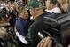 Oct 9, 2011; Foxborough, MA, USA; New England Patriots head coach Bill Belichick greets New York Jets head coach Rex Ryan after the game at Gillette Stadium. The Patriots defeated the Jets 30-21. Mandatory Credit: David Butler II-US PRESSWIRE
