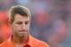 AUBURN, AL - SEPTEMBER 18: Head coach Dabo Swinney of the Clemson Tigers against the Auburn Tigers at Jordan-Hare Stadium on September 18, 2010 in Auburn, Alabama. (Photo by Kevin C. Cox/Getty Images)