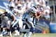 SAN DIEGO, CA - SEPTEMBER 16: Malcom Floyd #80 of the San Diego Chargers runs after his catch against the Tennessee Titans at Qualcomm Stadium on September 16, 2012 in San Diego, California. (Photo by Harry How/Getty Images)